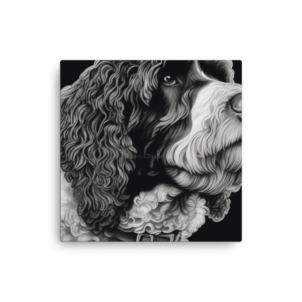 PugMug Custom Portuguese Water Dog Canvas