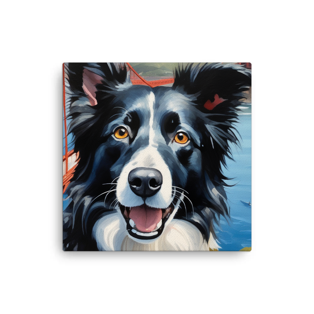 PugMug Custom Border Collie Canvas
