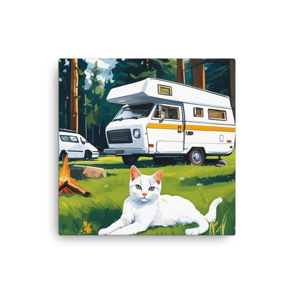 PugMug Custom White Companion Cat Canvas