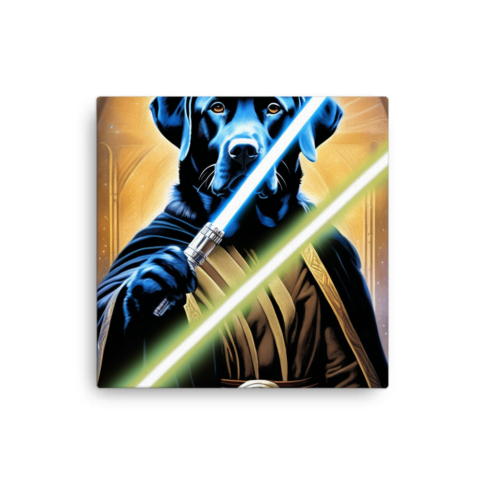 PugMug Custom Black Labrador Retriever Canvas