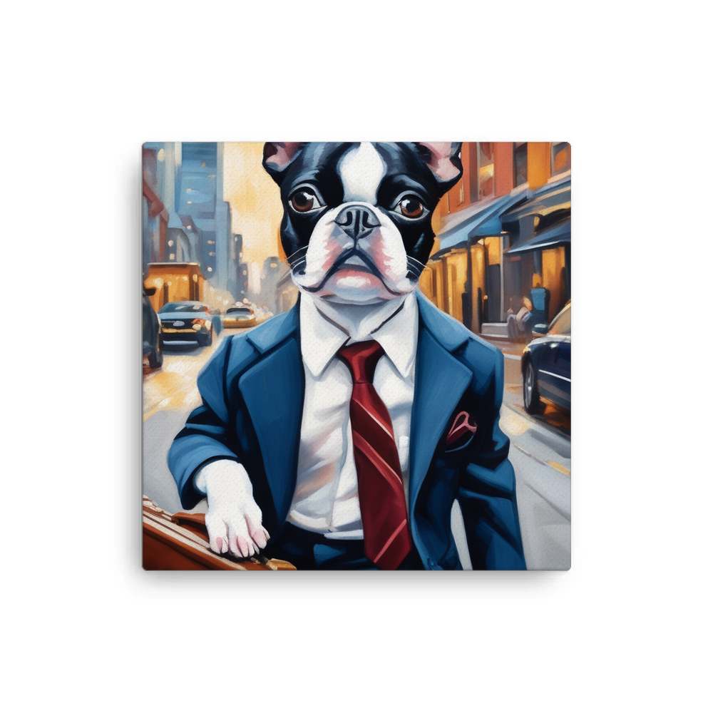 PugMug Custom Boston Terrier Canvas