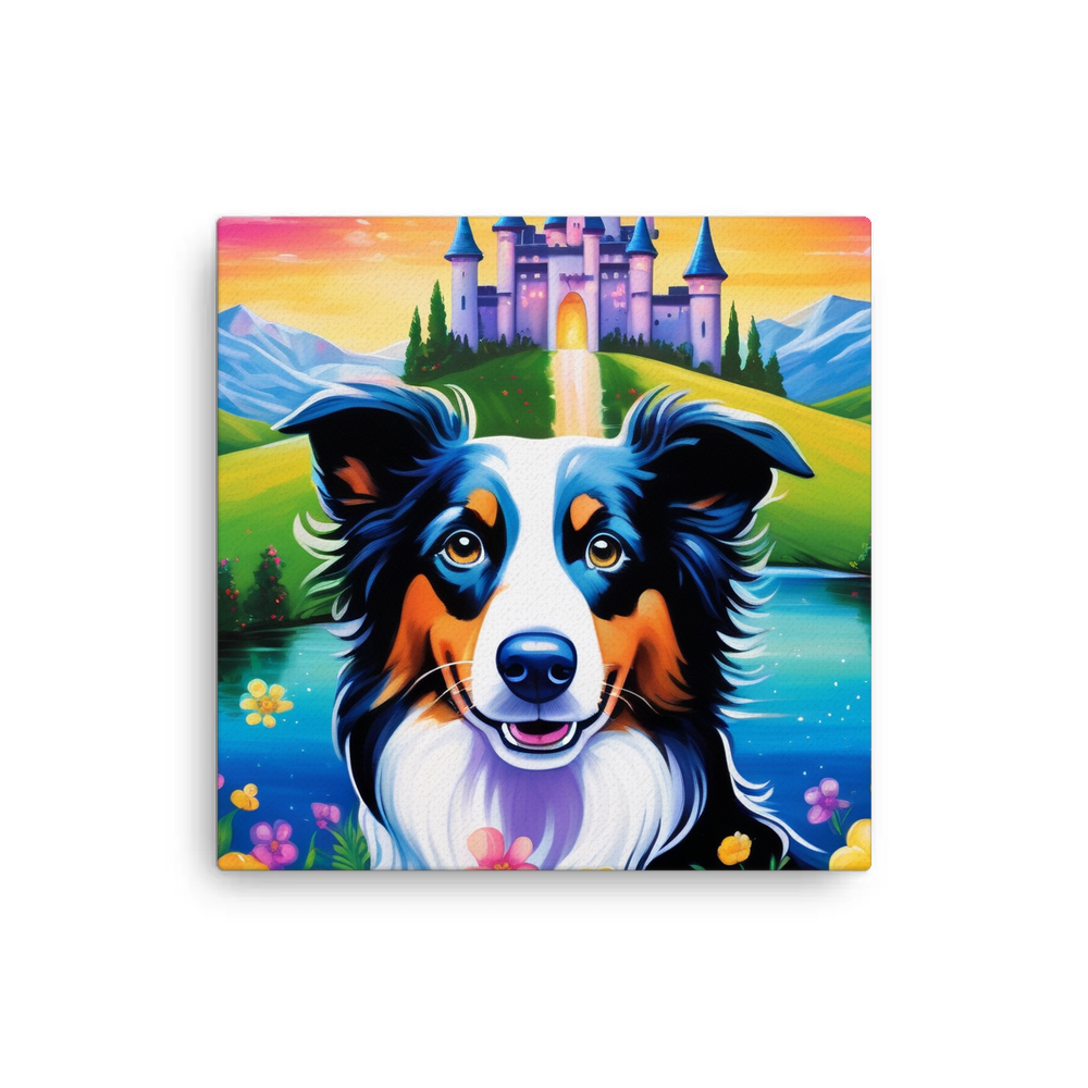 PugMug Custom Border Collie Canvas