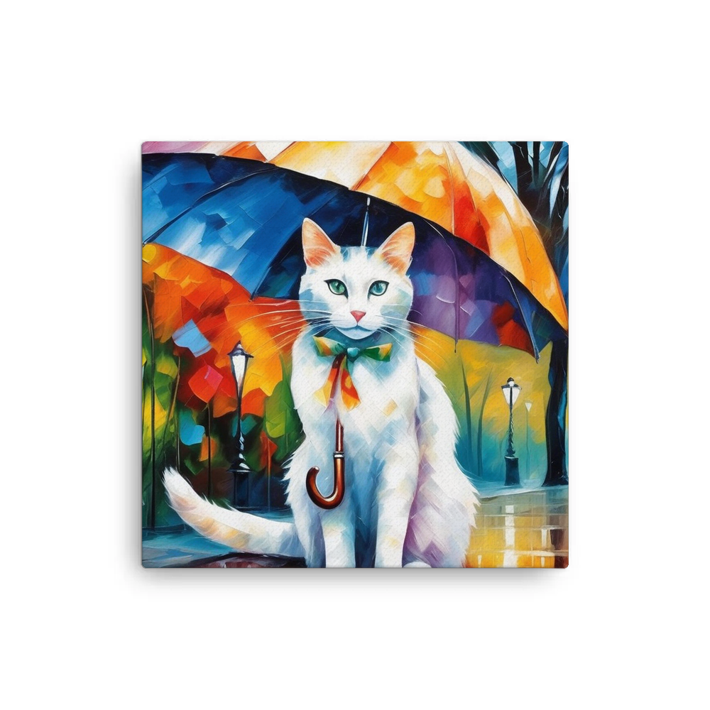 PugMug Custom White Companion Cat Canvas