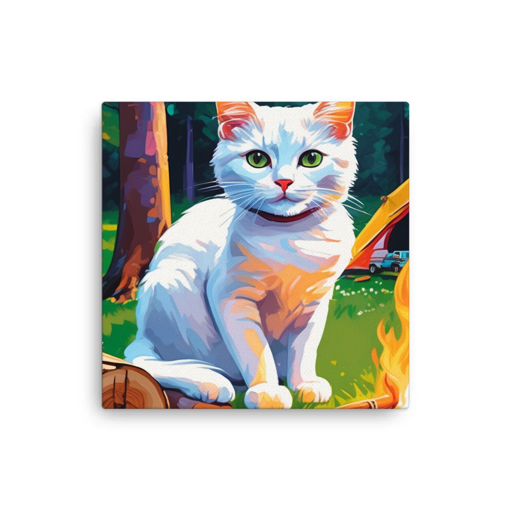 PugMug Custom White Companion Cat Canvas