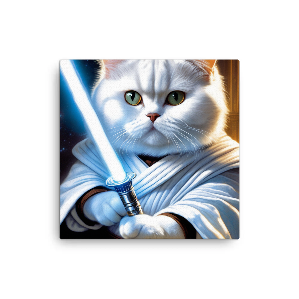 PugMug Custom White British Shorthair Cat Canvas