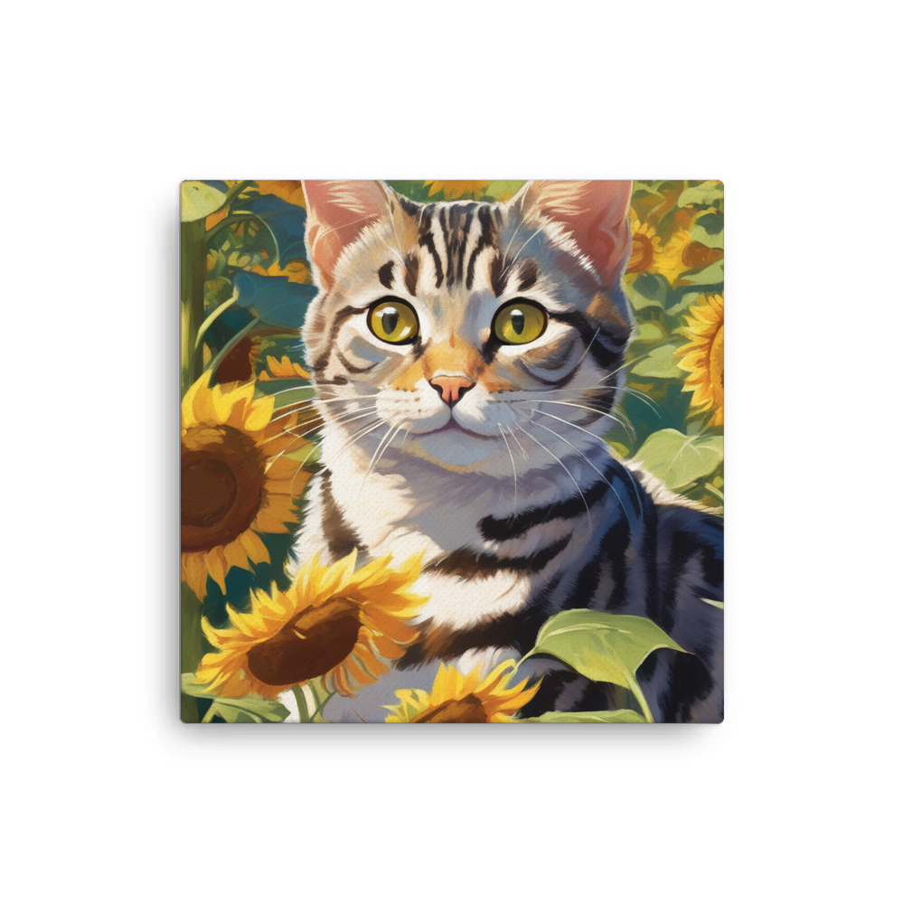 PugMug Custom Tabby American Shorthair Cat Canvas