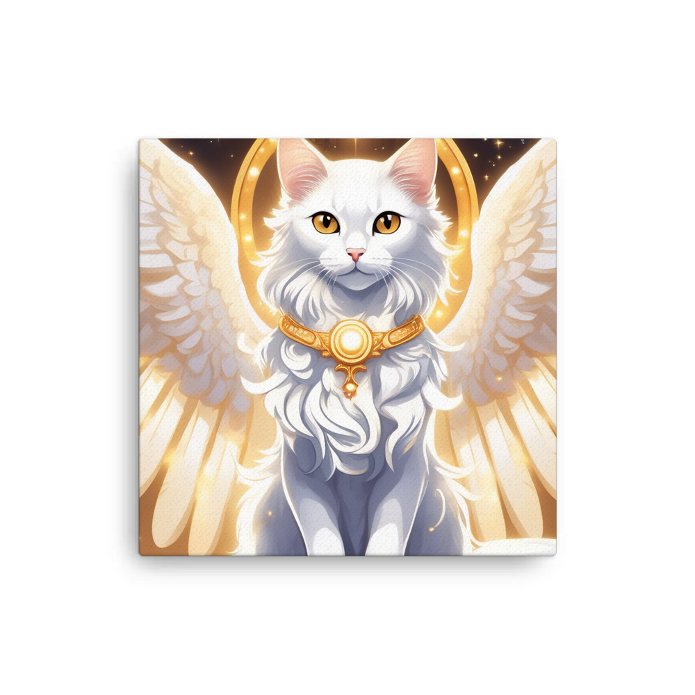 PugMug Custom White Companion Cat Canvas