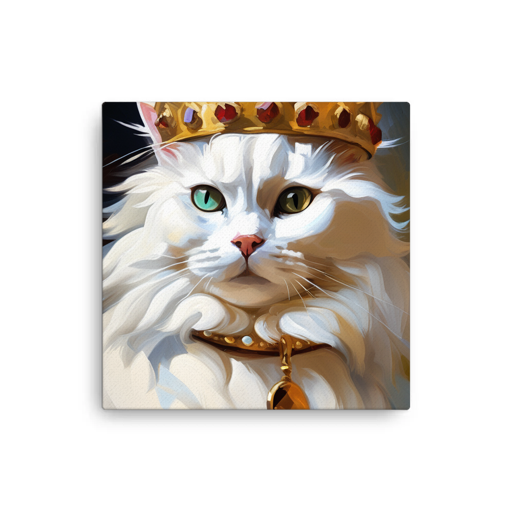 PugMug Custom White Companion Cat Canvas