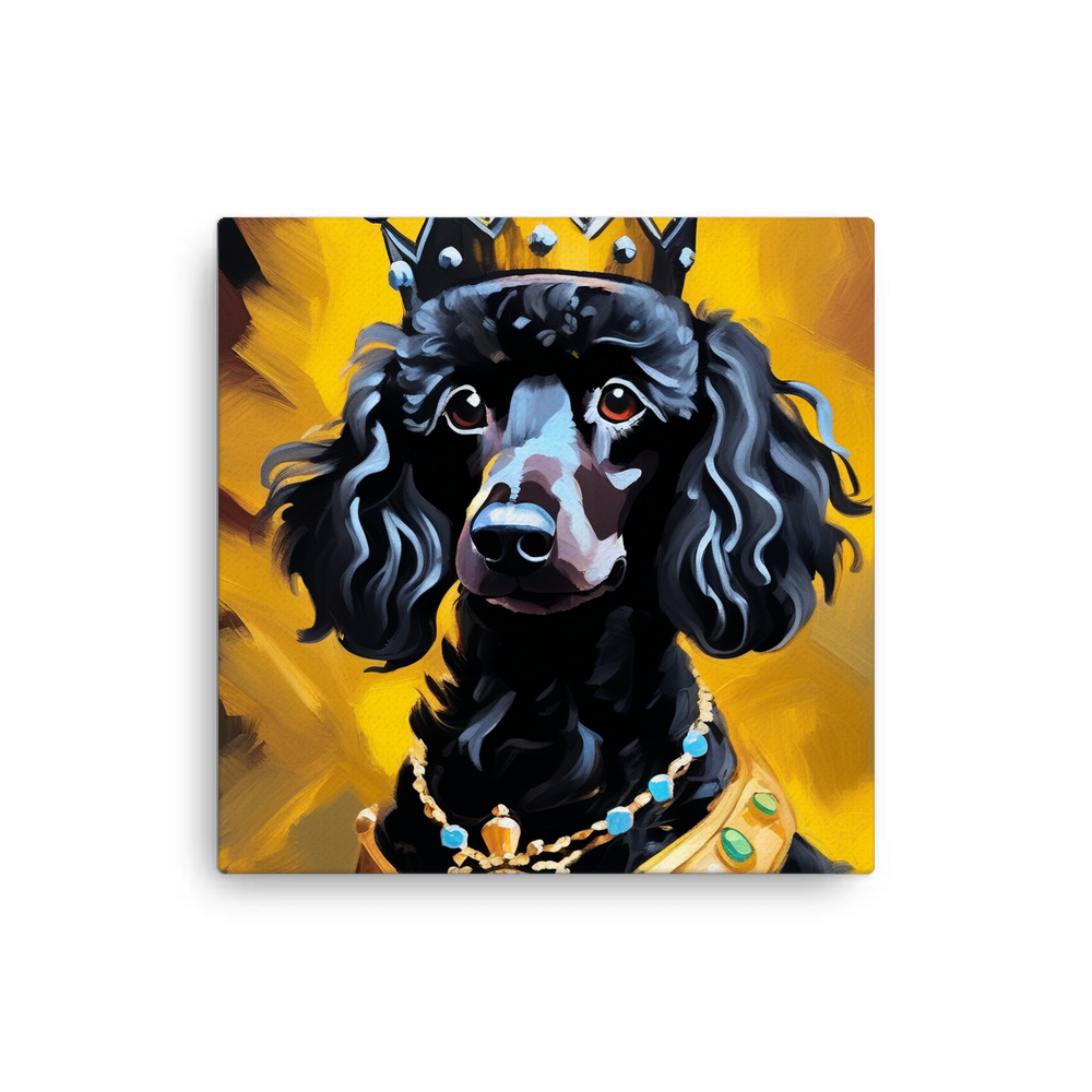 PugMug Custom Black Poodle Canvas