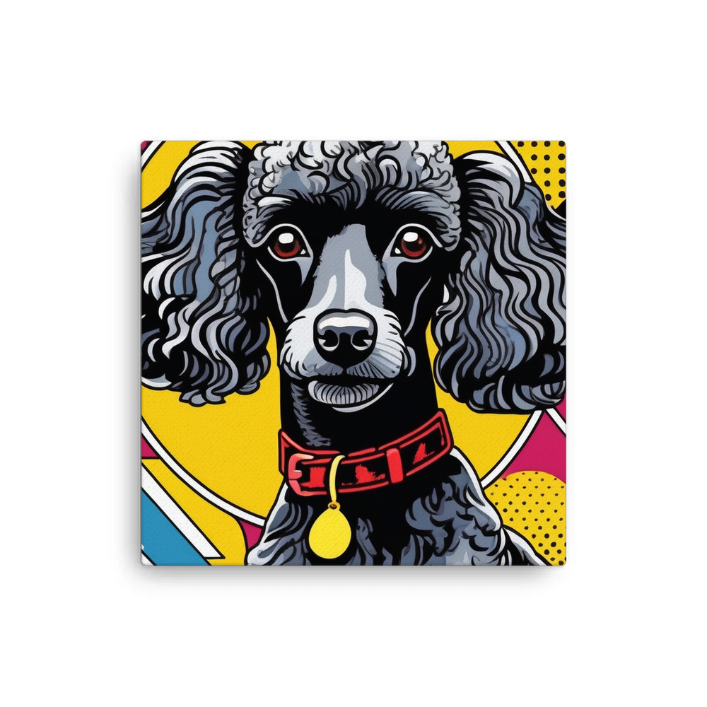 PugMug Custom Black Poodle Canvas