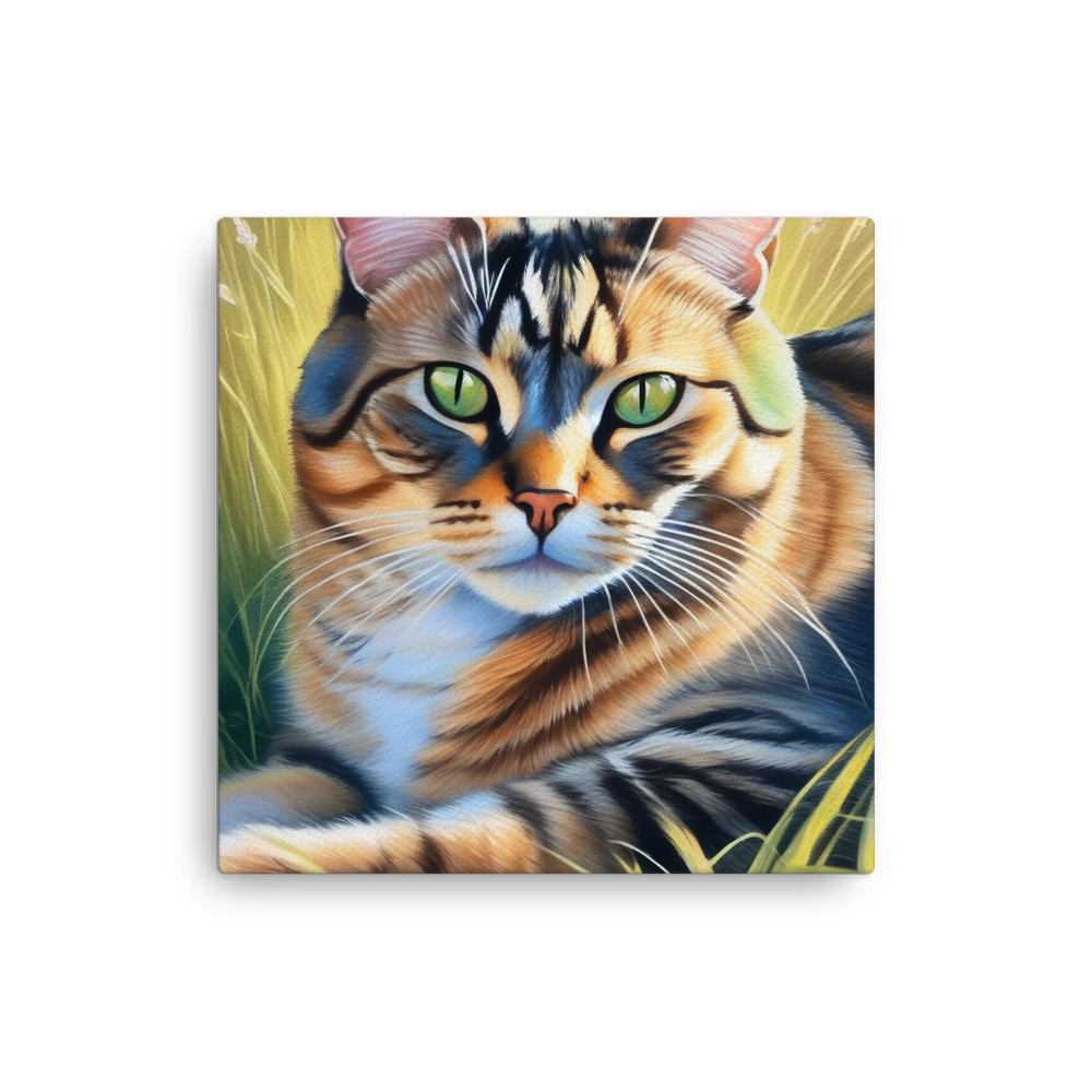 PugMug Custom Tabby Exotic Cat Canvas