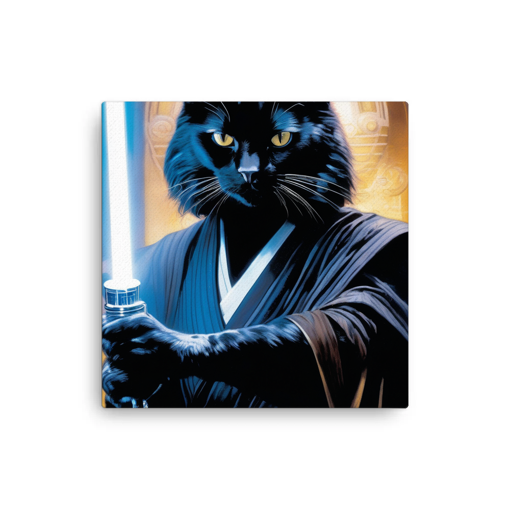 PugMug Custom Black Exotic Cat Canvas