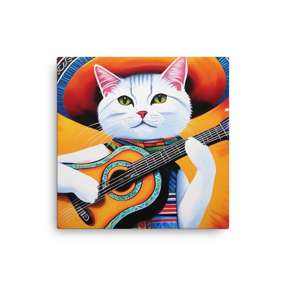 PugMug Custom White Companion Cat Canvas