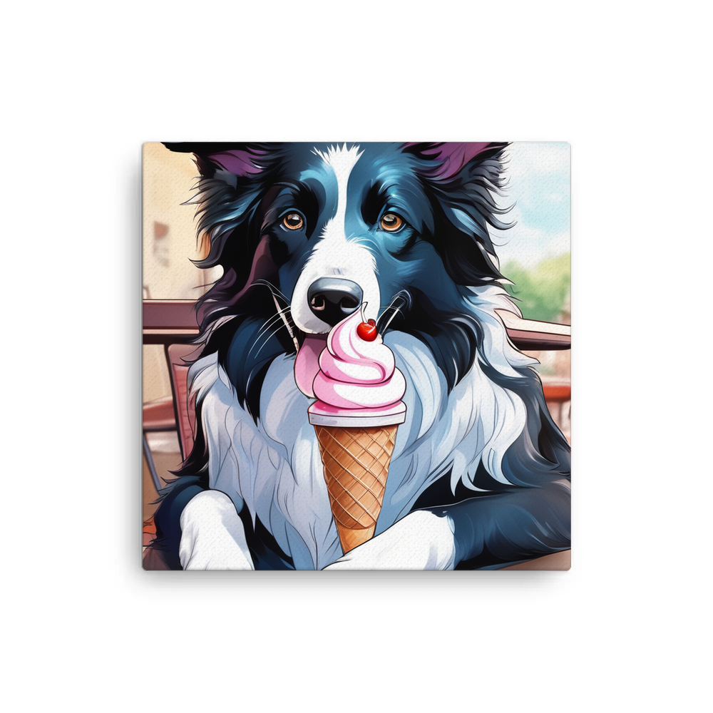 PugMug Custom Border Collie Canvas