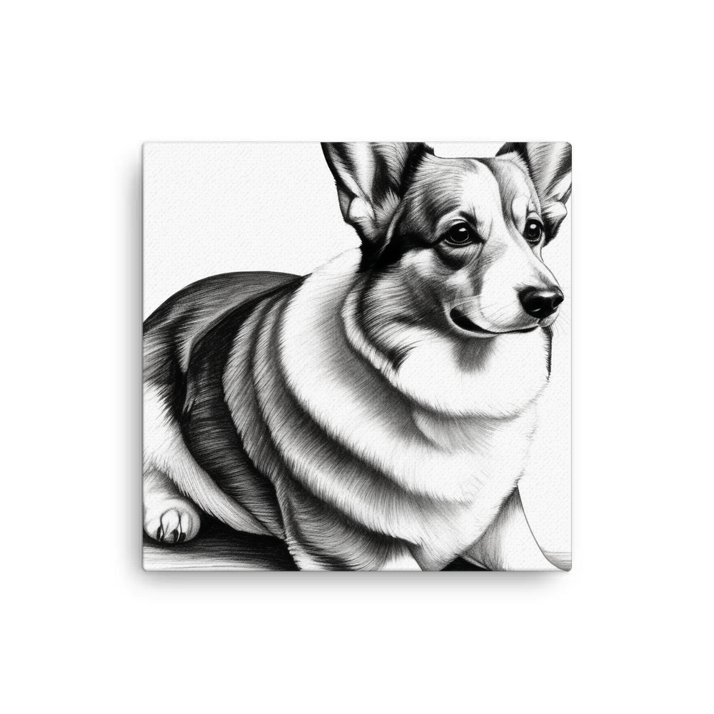 PugMug Custom Pembroke Welsh Corgi Canvas