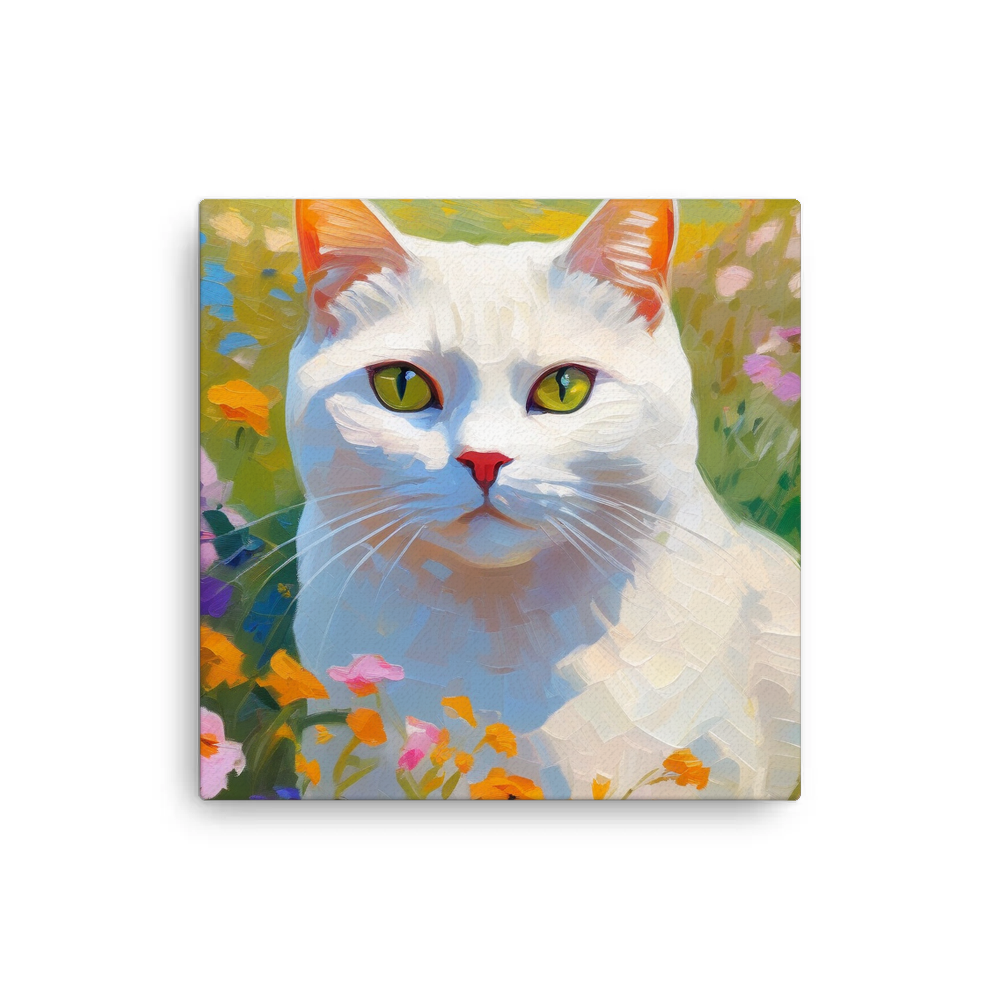 PugMug Custom White British Shorthair Cat Canvas