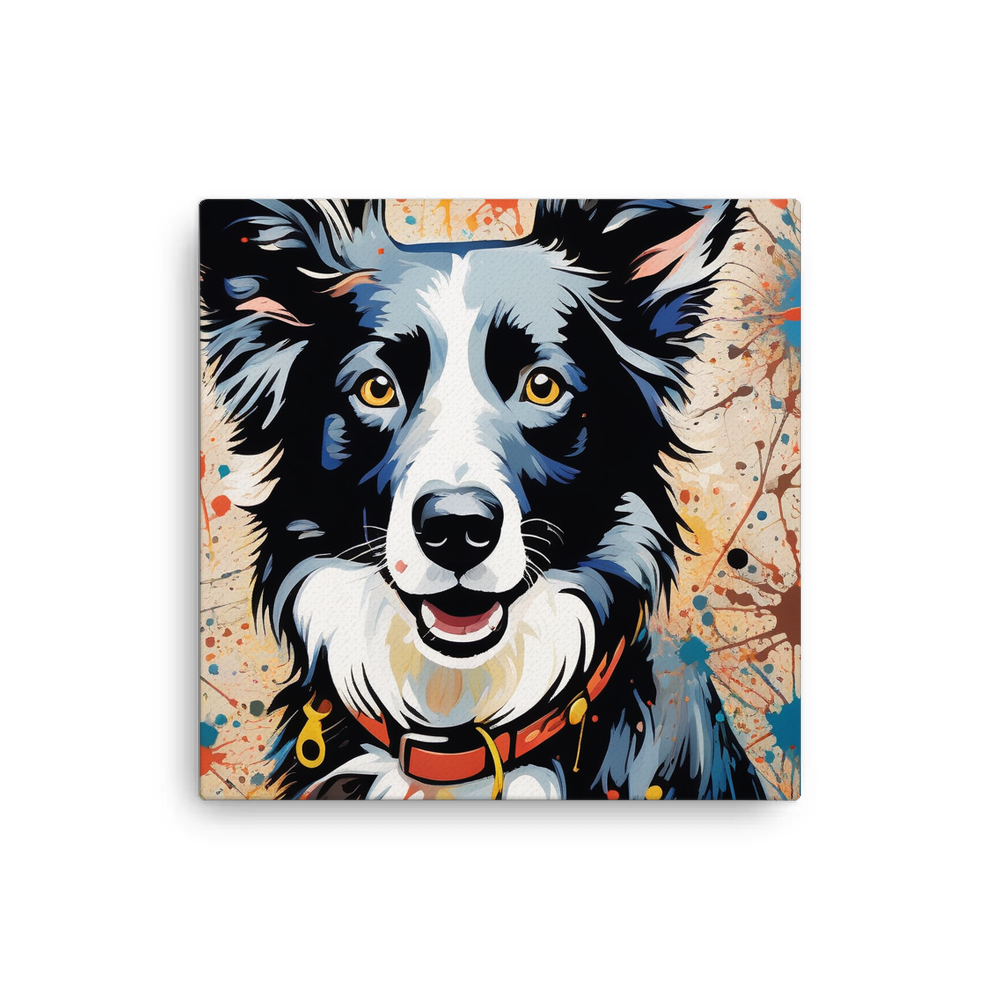 PugMug Custom Border Collie Canvas