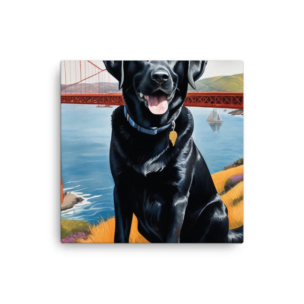 PugMug Custom Black Labrador Retriever Canvas