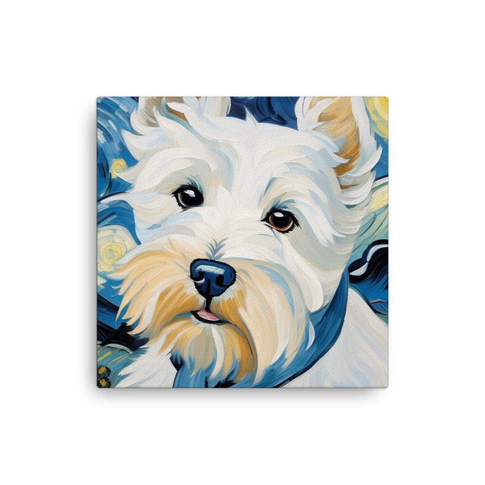 PugMug Custom West Highland White Terrier Canvas