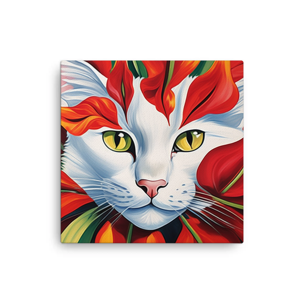 PugMug Custom White Companion Cat Canvas