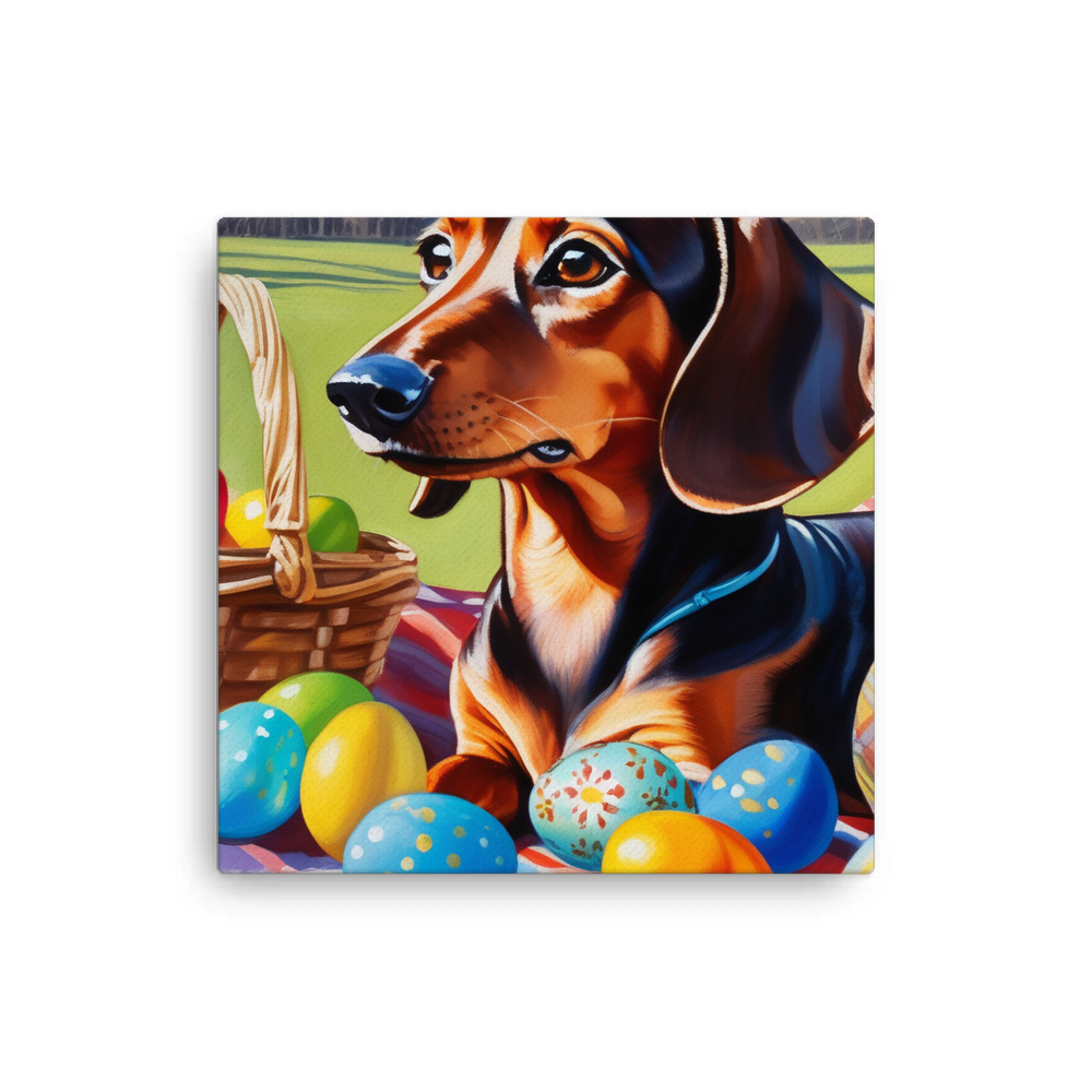 PugMug Custom Tan Dachshund Canvas