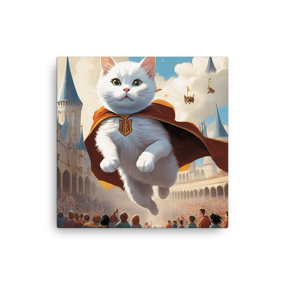 PugMug Custom White Companion Cat Canvas
