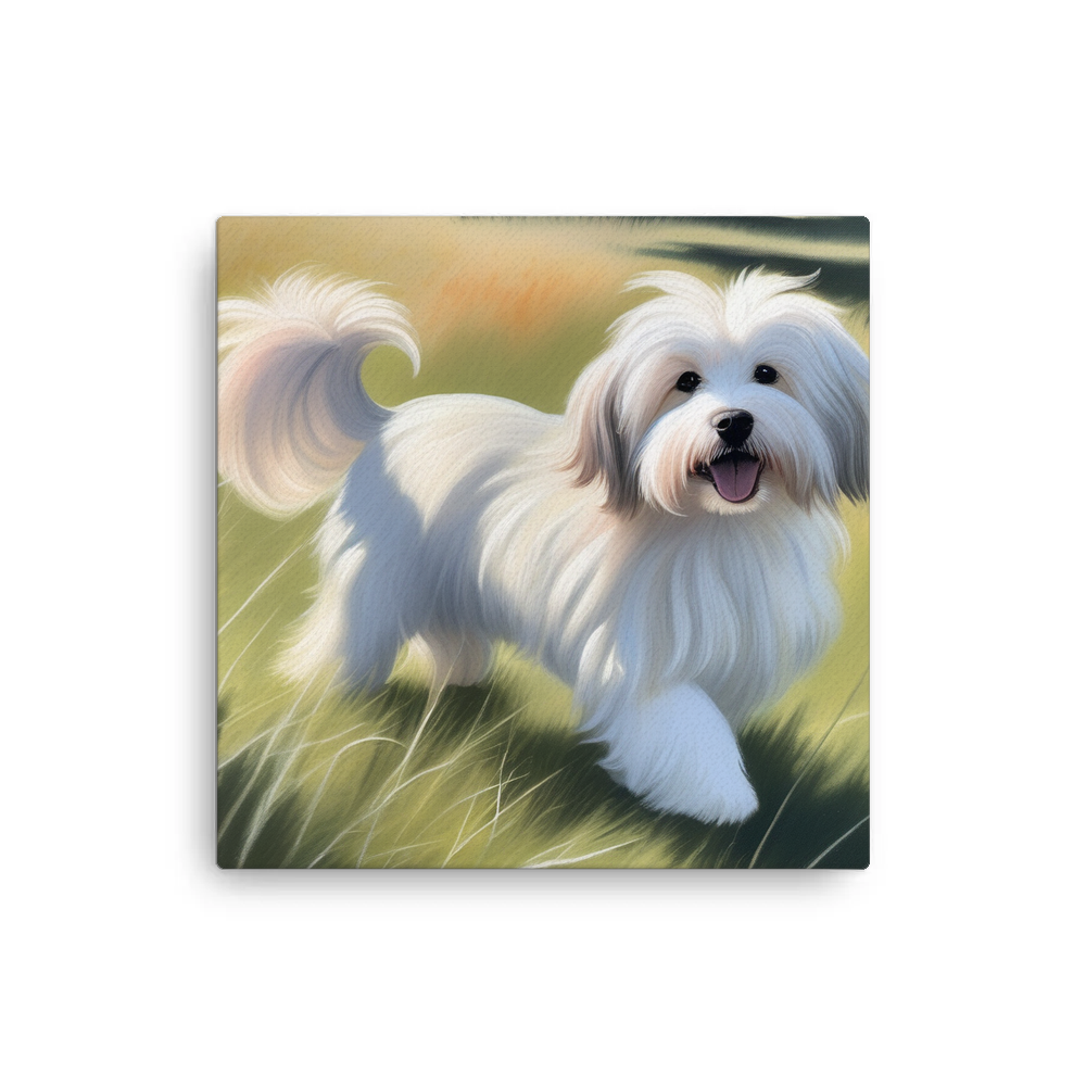 PugMug Custom White Havanese Dog Canvas