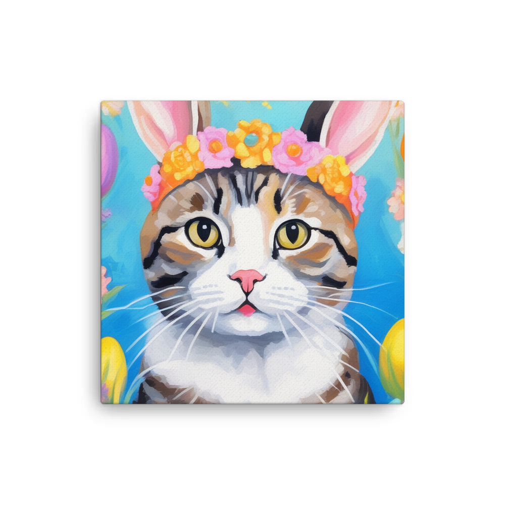 PugMug Custom Tabby Scottish Fold Cat Canvas