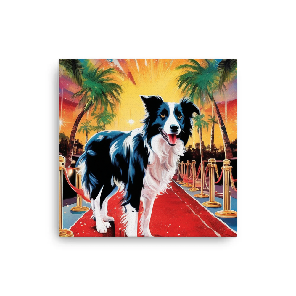 PugMug Custom Border Collie Canvas