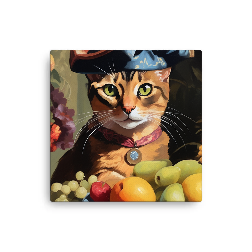 PugMug Custom Tabby Abyssinian Cat Canvas