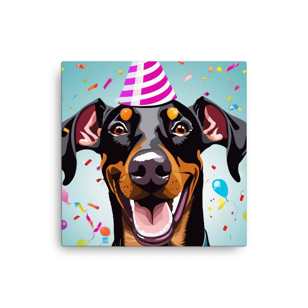 PugMug Custom Doberman Pinscher Canvas