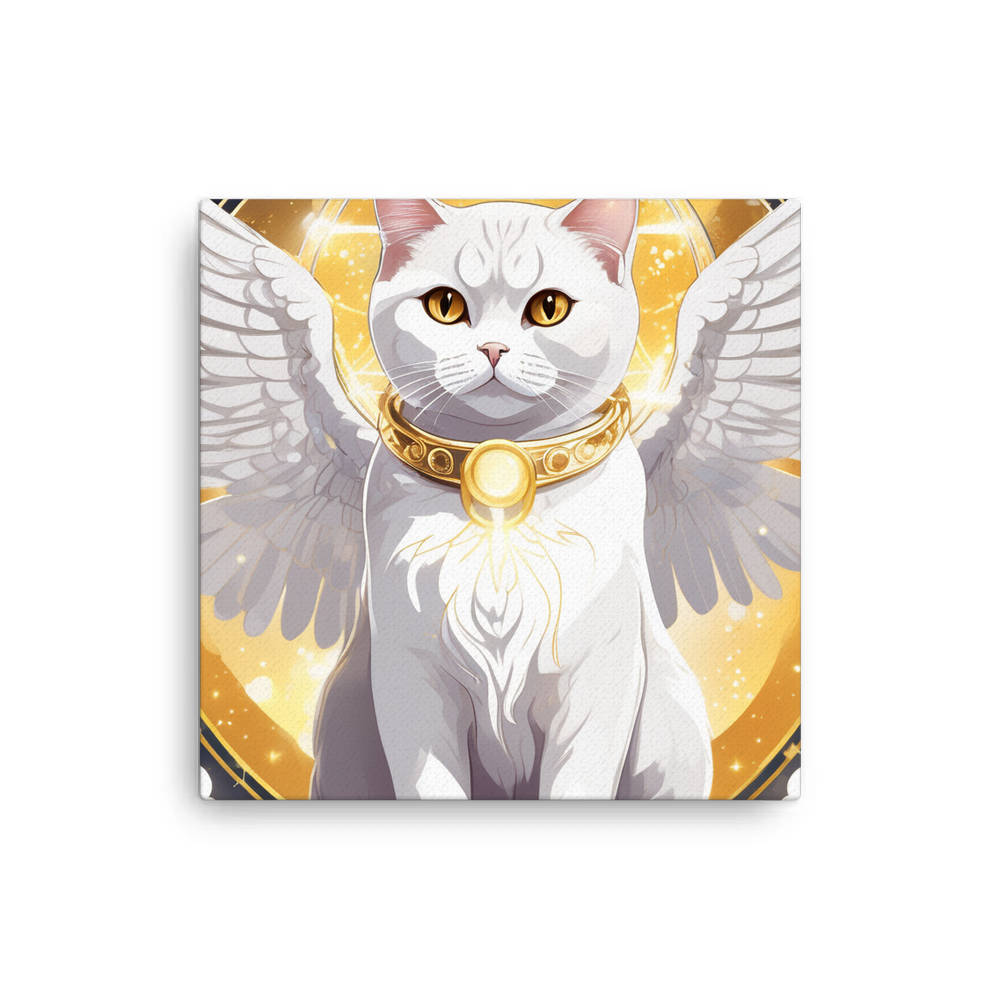 PugMug Custom White British Shorthair Cat Canvas