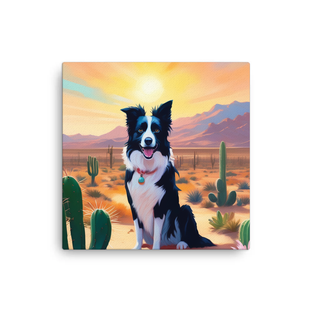 PugMug Custom Border Collie Canvas