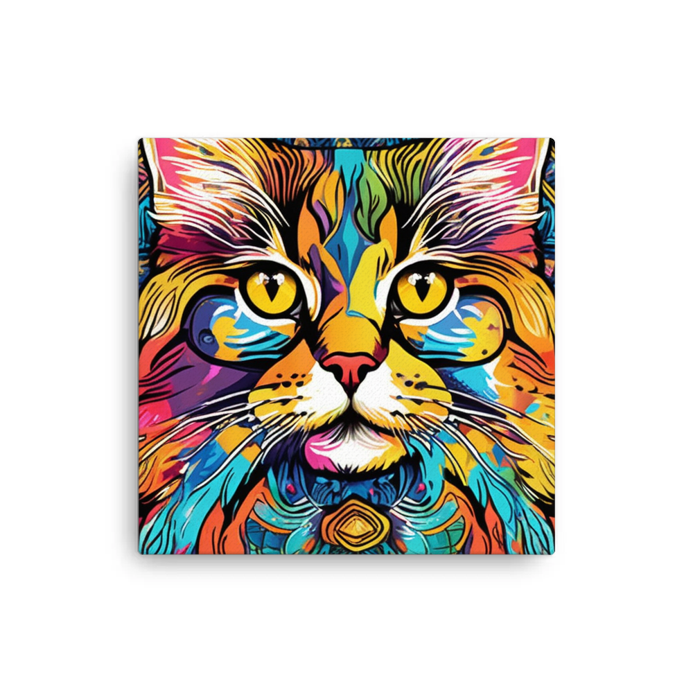 PugMug Custom Tabby Persian Cat Canvas