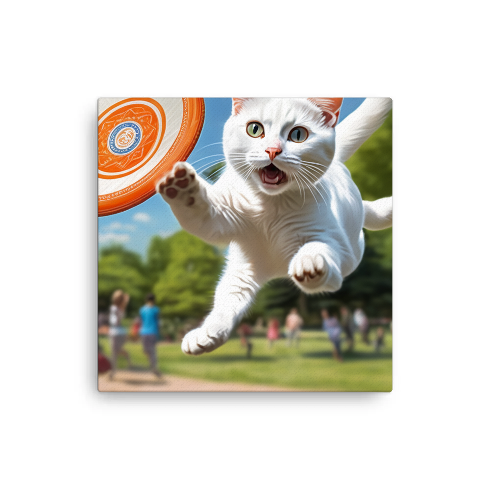 PugMug Custom White Companion Cat Canvas