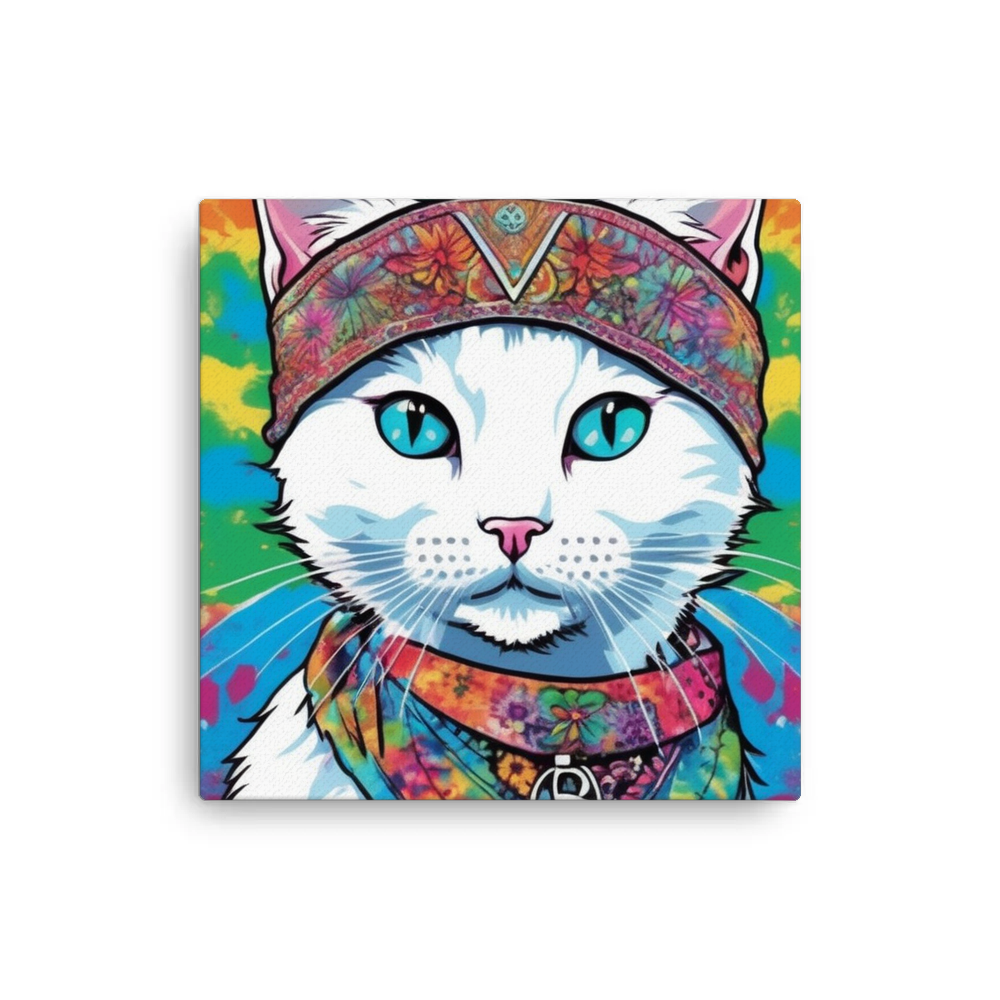 PugMug Custom White Companion Cat Canvas
