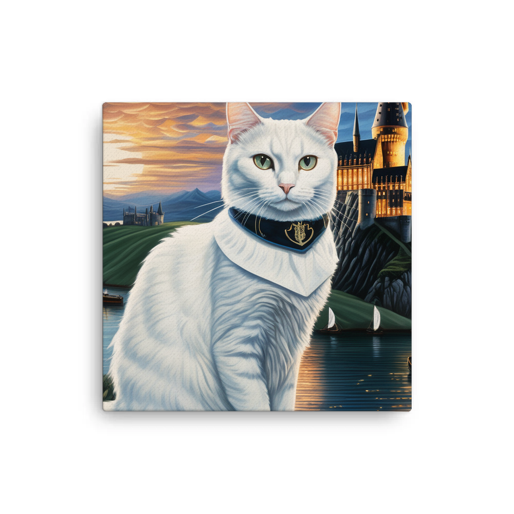 PugMug Custom White Companion Cat Canvas