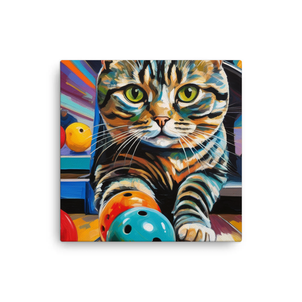 PugMug Custom Tabby Scottish Fold Cat Canvas