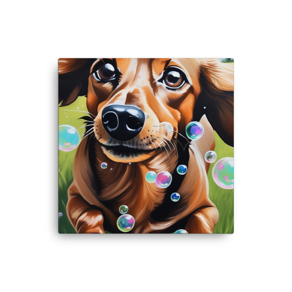 PugMug Custom Tan Dachshund Canvas