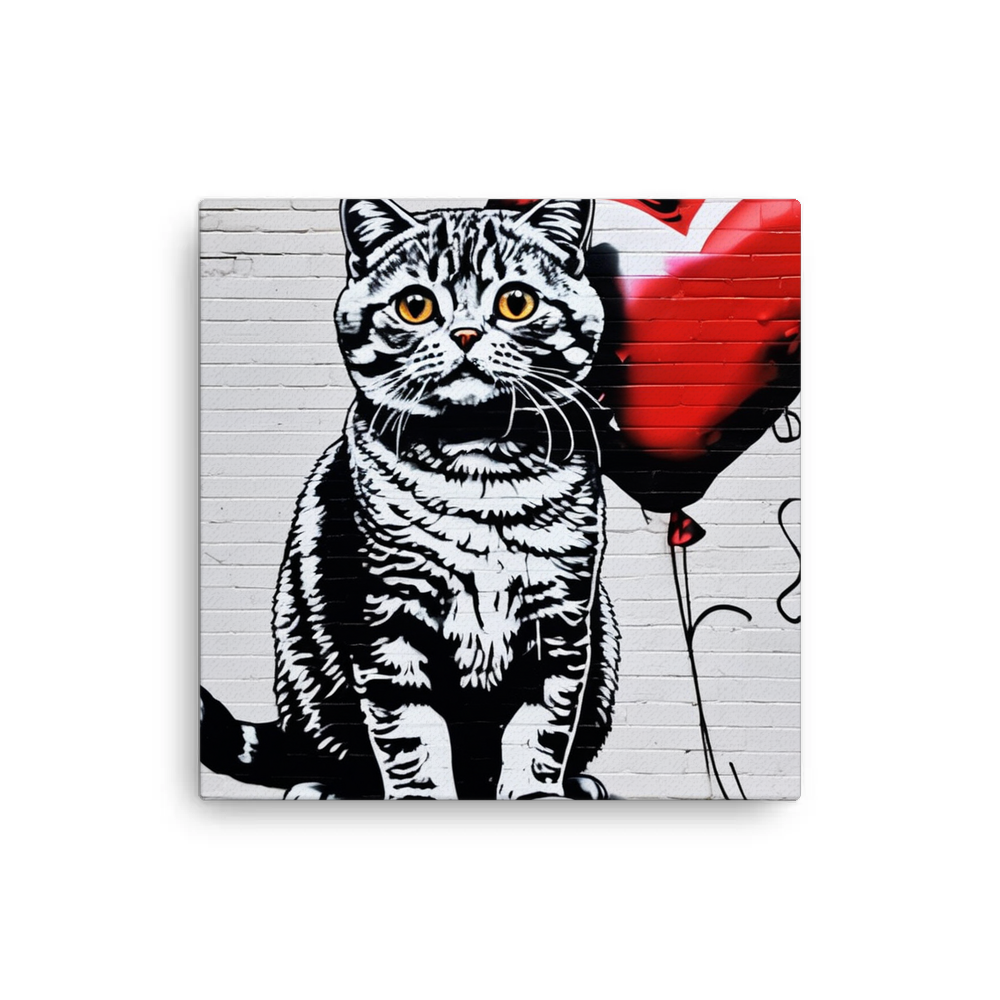 PugMug Custom Tabby Scottish Fold Cat Canvas