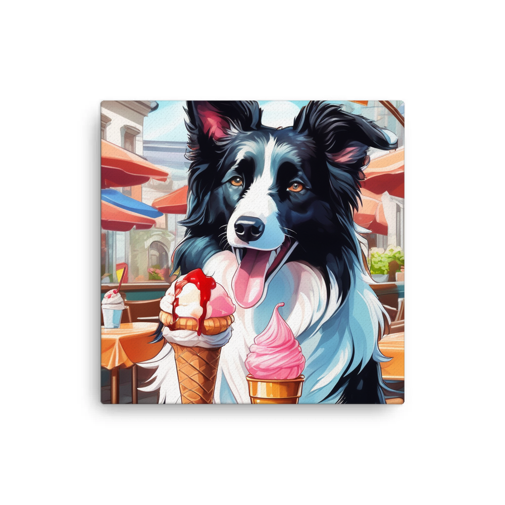 PugMug Custom Border Collie Canvas