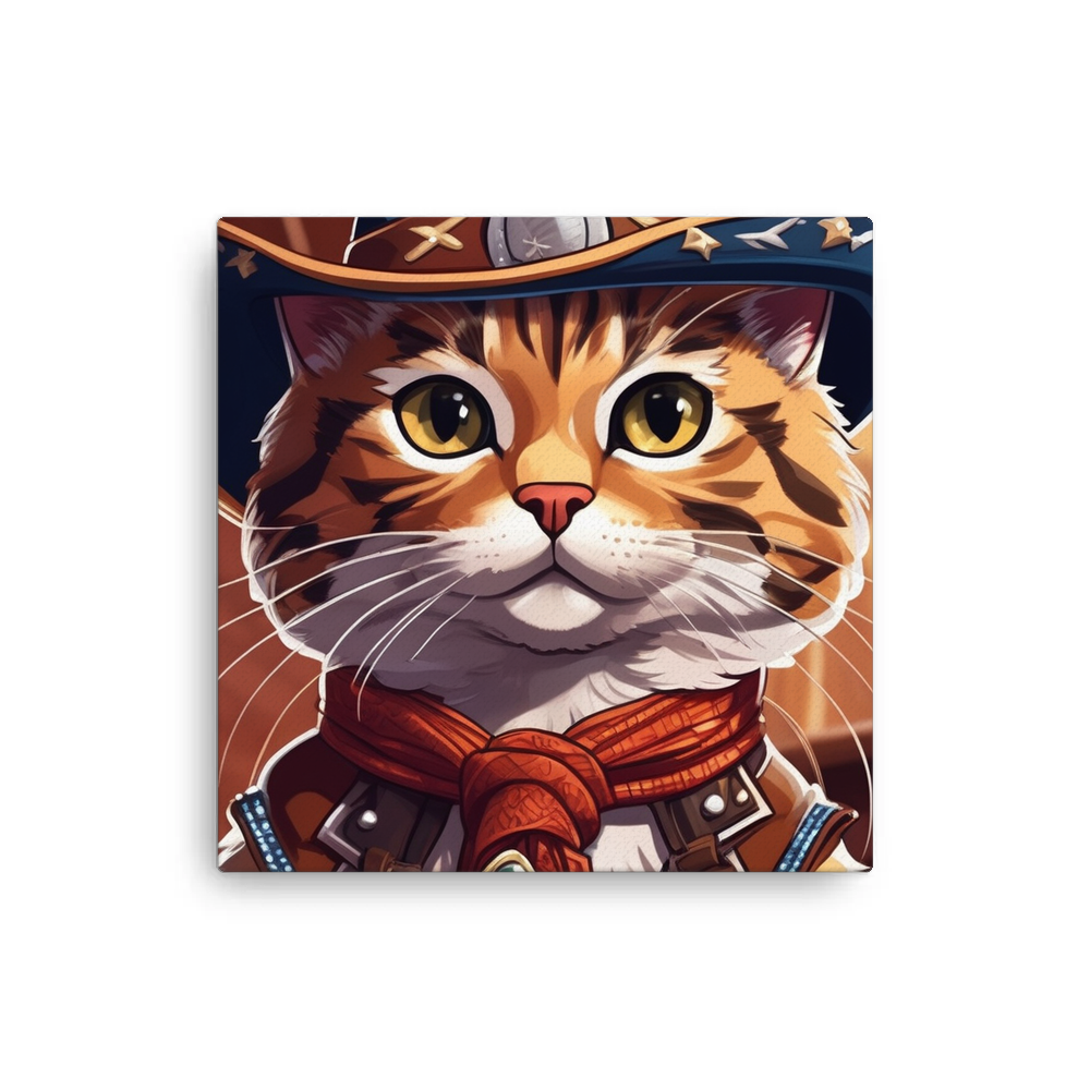 PugMug Custom Tabby Exotic Cat Canvas