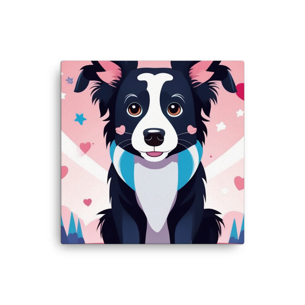 PugMug Custom Border Collie Canvas