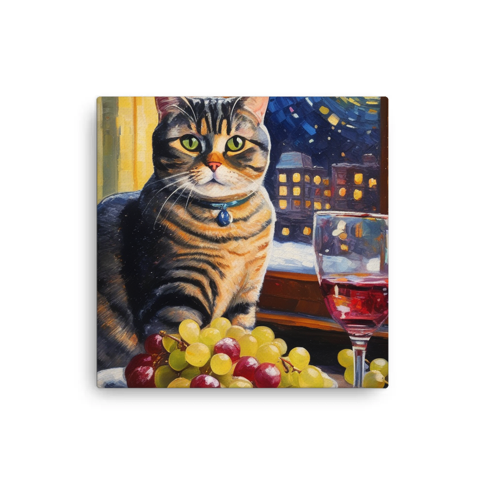 PugMug Custom Tabby British Shorthair Cat Canvas