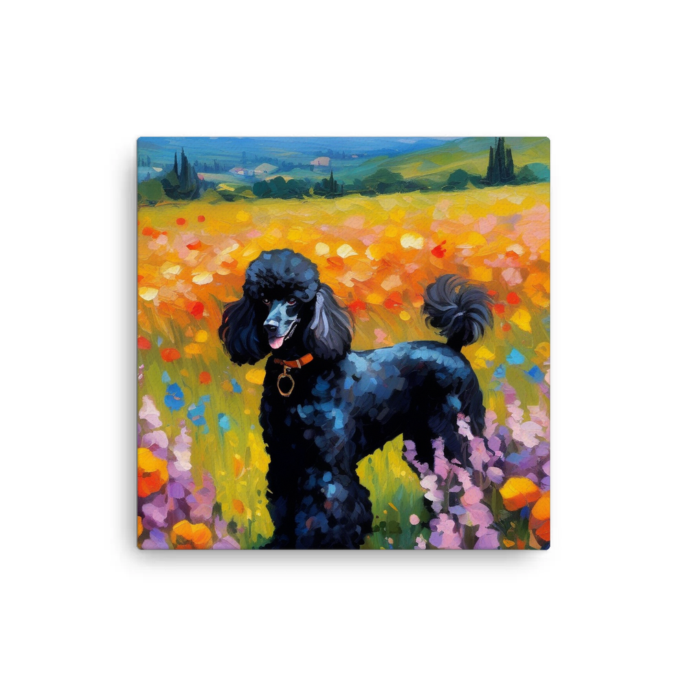 PugMug Custom Black Poodle Canvas