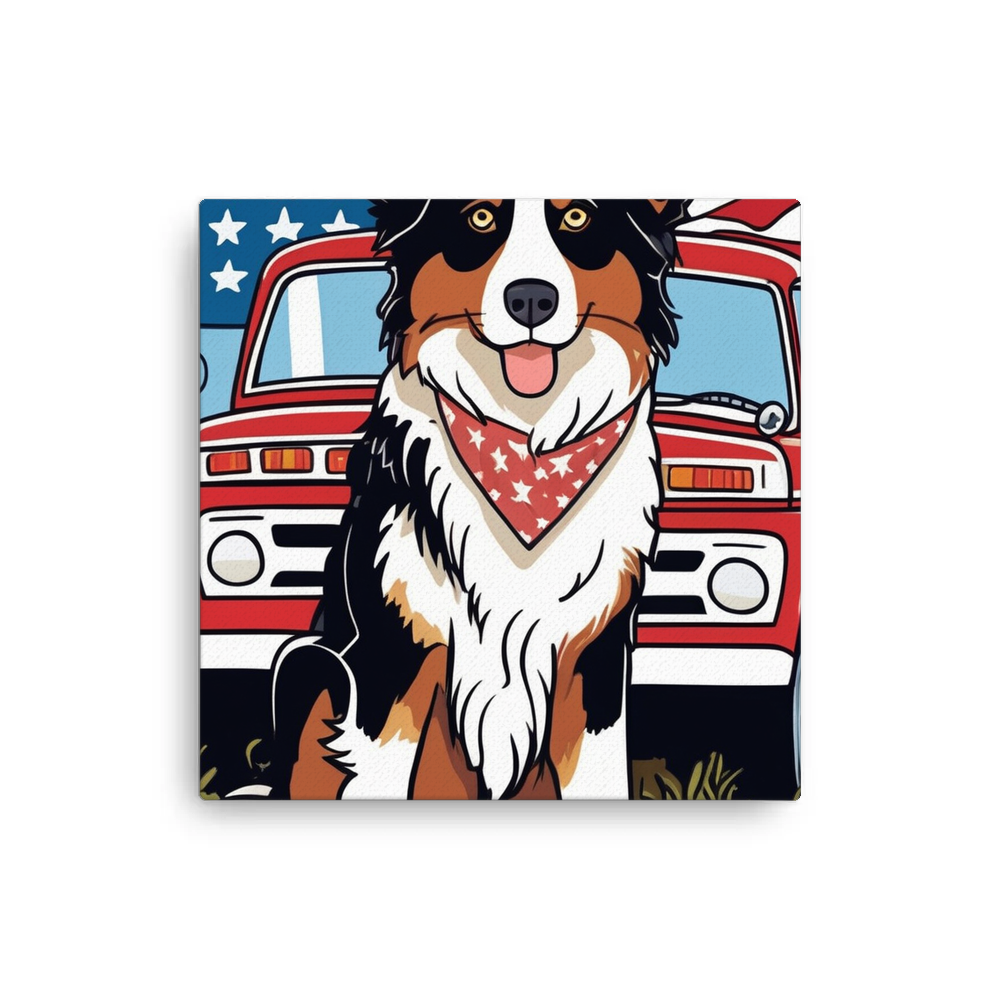 PugMug Custom Australian Shepherd Dog Canvas