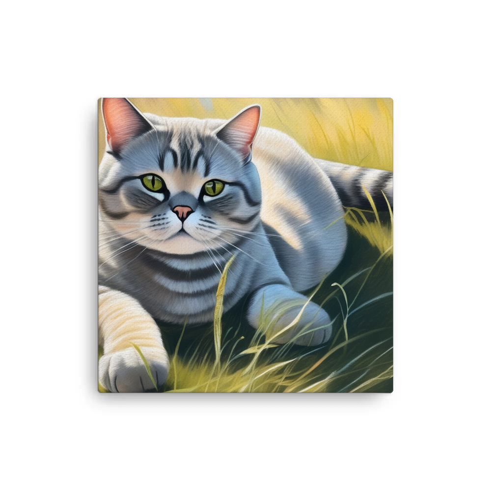 PugMug Custom Tabby British Shorthair Cat Canvas