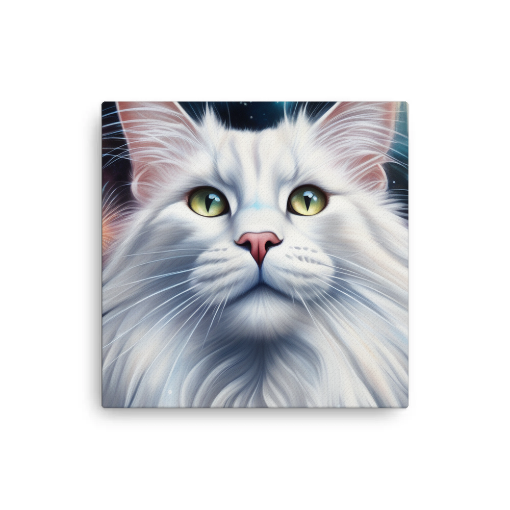 PugMug Custom White Maine Coon Cat Canvas