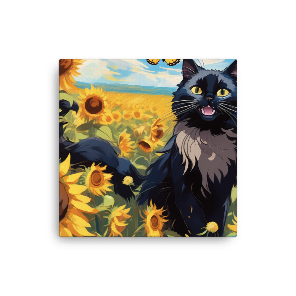 PugMug Custom Black Ragdoll Cat Canvas