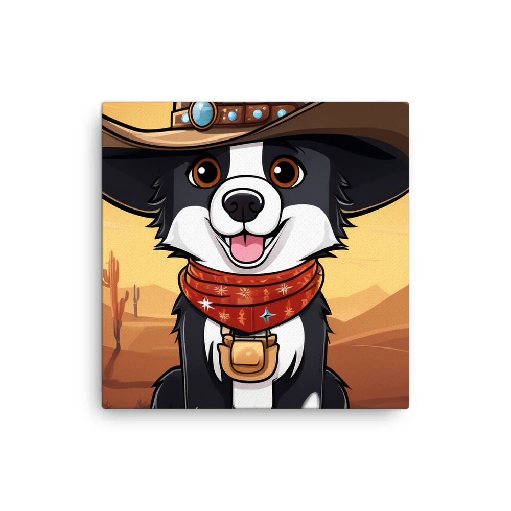 PugMug Custom Border Collie Canvas